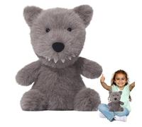 Stuffed Wolf Plush Toy, 9.84-Inch Huggable Plush Wolf Doll, PP Cotton Soft Lovey Pillow Figure For, Kids, Baby Girls, Teens, and Adults, Perfect For Birthdays