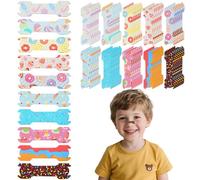 Stuffygreenus 80 tiras nasales para niños, 1.73 x 0.55 pulgadas, tamaño pequeño, tiras de nariz para niños, tira de respiración para niños, clips de respiración para niños, clips de nariz para dejar