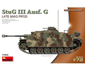 Stug III Ausf. G Late Miag Late Prod. 1:72 Plástico Modelo Kit Miniart
