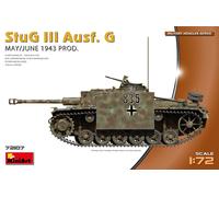 Stug III Ausf. G May/June 1943 Prod. Tank 1:72 Plástico Modelo Kit Miniart