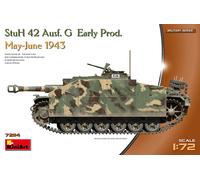 Stuh 42 Ausf. G Early Prod. Mayo-Junio 1943 Tank 1:72 Plástico Modelo Kit
