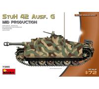 Stuh 42 Ausf. G Mid Prod Tanque 1:72 Kit De Modelo De Plástico MINIART