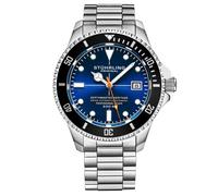 Stuhrling 883H 03 Depthmaster Automático Buceo Reloj Hombre Acero Inoxidable