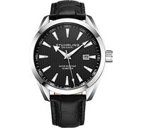 Stuhrling Original - Reloj analógico para hombre con fecha, correa de piel de becerro o pulsera de acero inoxidable, colección 3953