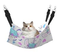 stujvc Head - Cama suave con ventana para gatos, hamaca ajustable para mascotas, acogedora cama para gatos de interior y animales pequeños