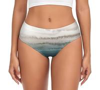 Stujvc Within The Tides - Bragas para mujer, con cintura elástica, diseño ligero que no se ve, para uso diario, Negro, XXL