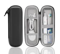 Stukcae - Funda de viaje para cepillo de dientes Oral-B Pro 1000, 2000, 3000, 3500, funda rígida portátil de transporte para cepillo de dientes eléctrico con forro gris impermeable, bolsillo de malla