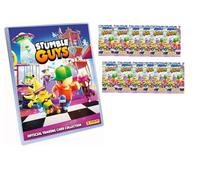 Stumble Guys 2 Cartas coleccionables 2.025 Nueva COLECCIÓN (Archivador vacío (sin Cartas ni Sobres) + 12 Sobres)