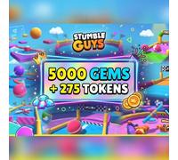 Stumble Guys - 5000 Gems + 275 Tokens Direct Top-Up - GLOBAL