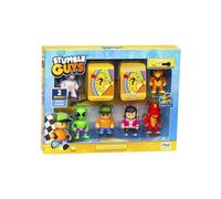 Stumble Guys Figuras coleccionables de 2 pulgadas, paquete de 8 cajas de lujo, Mr. Stumble, Leonidas, Green Alien, Sprinkles, Gamer Gina, Inferno Dragon, x2 Hidden