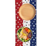 Stunning 4th of July Table Runner | Vibrant Red, White & Blue Patriotic Tablecloth (71 x 13 pulgadas) | Perfect for Independence Day & Memorial Day Celebrations - Elevate Your