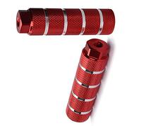 Stunt Bike Stunt Pedal Nail Bike clavijas aleación de aluminio antideslizante pie bicicleta para montaña Ciclismo rojo