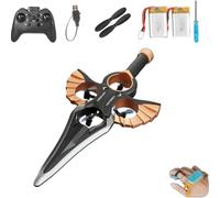 Stunt Flying Sword RC Glider - Gesture-Controlled 360° Flip Drone w/Drop-Proof Frame & 6-Axis Gyro, 3-Speed Adjustment RC, Night Flying LED Lights for all Ages (#1,2 Battery)
