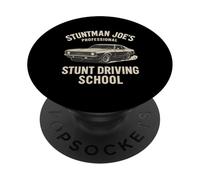Stuntman Joe's Professional Stunt Driving School Test Pass PopSockets PopGrip Adhesivo