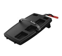 STUPID Bandeja para coche, bandeja clásica para coche, organizador de coche definitivo y oficina móvil, incluye 2 correas elásticas, anclaje de asiento de liberación rápida, caos medianoche