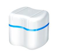 Sturdy Denture Caśe, Upgraded Eco-Friendly Dentùre Brush Holder Case, Dentùrē Cup Bath Container With Basket Stand, Retainer Cleaning Casë For Dentures, 1 Case