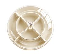 Sturdy Food Tray - Clear Food Storage ¦ 32.3x13.5cm Double Layer Airtight Organizer with Compartments, Pp Pet Clear Container with Airtight Cover, Kitchen Pantry Storage, Lidded Nuts Tray for Picnics