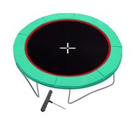 Sturdy Jumping Mat, Heavy Duty Trampoline Pad, Round Mat with Waterproof Layer, Reinforced Mesh Fabric, Safety Pad with Sturdy Design, Trampoline Replacement for Kids Outdoor