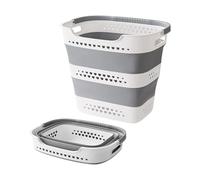 Sturdy Laundry Basket - 42L with Handle Breathable Foldable Organizer
