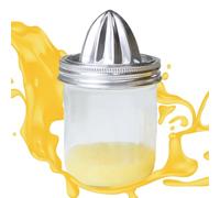 Sturdy Lemon Juicer - 296g Citrus Squeezer Press, Manual Fruit Juicer Lid Jar, Portable Juice Extractor Tool | Hand Press Lemon Extractor for Kitchen Cooking Cocktail Bar Outdoor Picnic
