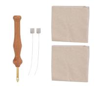 Sturdy Punch Needle for Beginners | Stainless Steel Embroidery Tool for Cushions/Clothing | Sewing Pen Set with Fabric & Wire for Home/Classroom