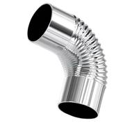 Sturdy Stove Pipe, 90Degree Elbow Extension, 4inch-3.9inch Stainless Steel Burner with Heat Resistant Build, HeavyDuty Exhaust Pipe, Tube with Smoot Finish, Pipes for Camping Backyard Fireplace