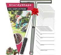 SturdyShape Soil Probe The Soil Sample Probe is Polished Inside 12in Stainless Steel 304 Soil Probe with Handle Comes with 5