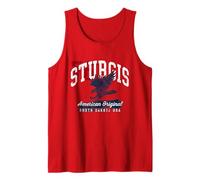 Sturgis South Dakota Vintage Patriótico Diseño Deportivo Camiseta sin Mangas