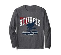 Sturgis South Dakota Vintage Patriótico Diseño Deportivo Manga Larga