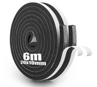 sturiz 2 Rollos Cinta Espuma Adhesiva 20mmx10mx3m Burlete Adhesivo Autoadhesiva Espuma Aislante Acustico Ventanas Goma Terminal Persiana para Ventanas Aire Acondicionado Junta de Puerta Insonorizació