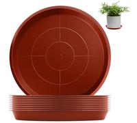 sturiz 5 Piezas Plato Maceta 36cm Platos Macetas Plastico Rojo Rojizo Platos para Macetas Plastico Platillos Plantas Bandejas Goteo para Bandejas Base Tiestos Maceteros Plantas de Interior Exterior