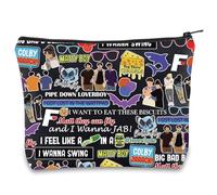 Sturniolo - Bolsa de maquillaje para Chris & Matt & Nick, color naranja, morado, azul, regalos Sturniolo Merch, Wanna Swing Blmb1