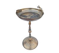 Sturycourtyard Iron Art Antiqued Animal Water Bowl Statue for Hummingbird Parrot Parakeet Patio Yard Garden - Juego de 28,74 x 12,99 pulgadas
