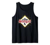 Stuttgart Ciudad Alemania Retro Skyline Vintage Recuerdo Camiseta sin Mangas