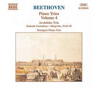 Stuttgarter Klaviertrio - Beethoven : op.97 & 121a, WoO 39 par le Stuttgart piano trio. Trios pour piano, violon & violoncelle, vol.4