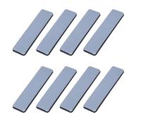 Stuurvnee Deslizadores de muebles de 8 piezas, cuadrados, 25 mm x 100 mm, autoadhesivos
