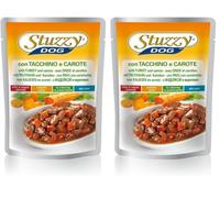 Stuzzy, Alimento Húmedo para Perros Adultos con Pavo Y Zanahorias, Bocaditos (24 Bolsas De 100g) (Paquete de 2)