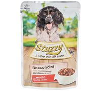 Stuzzy Alimento Húmedo para Perros con Ternera En Gelatina, En Bolsa, Alimento Completo, Ingredientes Naturales, Cocido Al Vapor, Alto Contenido De Carne, 24 X 100 Gr