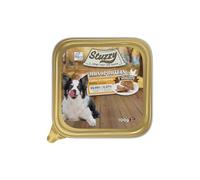 Stuzzy Monoprotein Alimento Húmedo para Perros Sabor Pollo, 99,9% Proteínas Animales, 0,01% Proteínas Vegetales, Cocido Al Vapor, Alimento Completo para Perros, 32 X 100g
