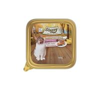 Stuzzy Monoprotein Comida Húmeda para Gatos con Cerdo, 99,9% Proteínas Animales, 0,01% Proteínas Vegetales, Cocido al Vapor, Comida Completa para Gatos, 16x100g