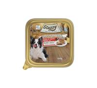 Stuzzy Monoprotein Comida Húmeda para Perros con Carne de Res, 99,9% Proteínas Animales, 0,01% Proteínas Vegetales, Cocido al Vapor, Comida Completa para Perros, 16x100g
