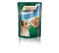 Stuzzy Sfilaccetti con Jamón, Ingredientes Naturales, Cocción Lenta, Sabroso Y Equilibrado, Alimento Completo para Perros, 24 X 100 Gr