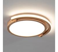 STVDEDG Lámpara De Techo Empotrada De Estilo Moderno De Madera Cerca De Luces De Techo En Blanco Frío De 5500 K Luminaria De Diseño De Emisión Lateral Para Montaje En Superficie Para Cocina, Pasillo