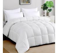 STWIENER Edredón suave tamaño King de 120 x 120 pulgadas, relleno de edredón alternativo ligero con 8 pestañas en las esquinas para todas las estaciones, edredón de microfibra transpirable y esponjosa