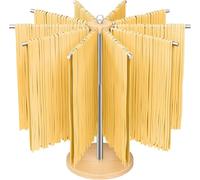 STWWO Secador de Pasta Fresca Estante de Secado de Pasta con 10 Brazos Extraíbles Acero Inoxidable 304 para 2 kg de Espaguetis tallarines Secador de Fideos para Cocina- Altura Ajustable