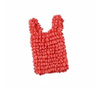 Stxdynjy Bolsa de Compra Plegable Bolsa Reutilizable Bolsa Expandible Bolsa de Tela de Poliéster Reforzada Soporta 7 Kg Textura Plisada Que Se Expande al, Rojo Sandía
