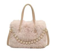 Stxdynjy Bolso tote de felpa, cartera suave, bolso de mano con asa superior, ideal para citas, ir al trabajo, vacaciones