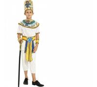 Stxdynjy Disfraz Egipcio Niño Disfraz Niña Traje Faraón Vestido Princesa con Cinturón para Conjunto Completo en Material Transpirable Adecuado para Halloween, XL, Niño Nilo