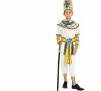 Stxdynjy Disfraz Egipcio Niño Disfraz Niña Traje Faraón Vestido Princesa con Cinturón para Conjunto Completo en Material Transpirable Adecuado para Halloween, M, Niño Nilo