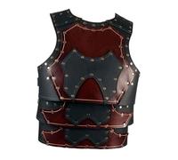 Stxdynjy Medieval de Pecho, Chaleco de, Chaleco de Caballero, Tops Decorativos, Caballero, Disfraz de Samurái Par, Marrón Negro